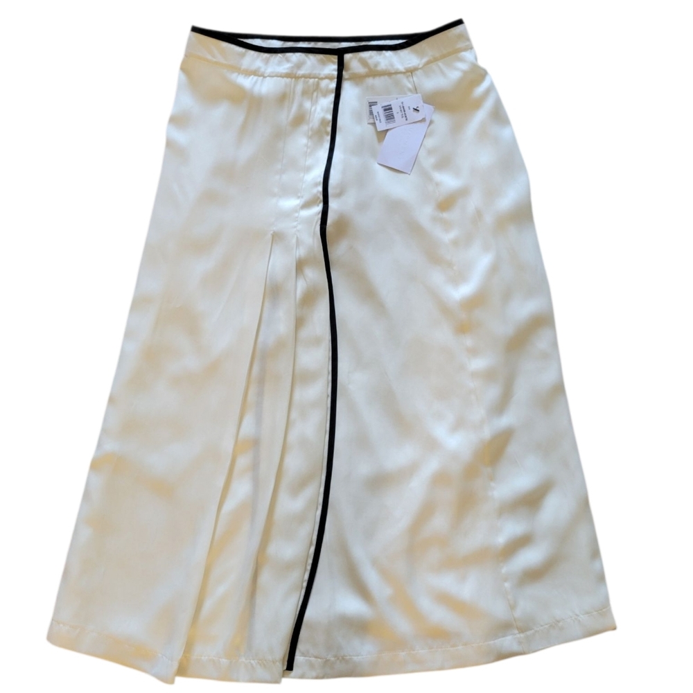 Equipment Femme Amorette Silk Blend Pearl White Skirt